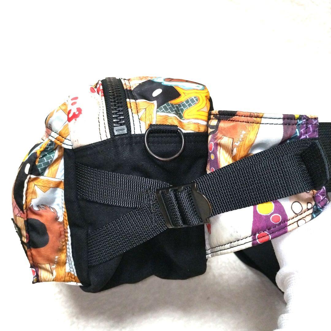 【美品】ポーター×ディーゼル×横尾忠則 コラボ タンカー 総柄 ウエストバッグ