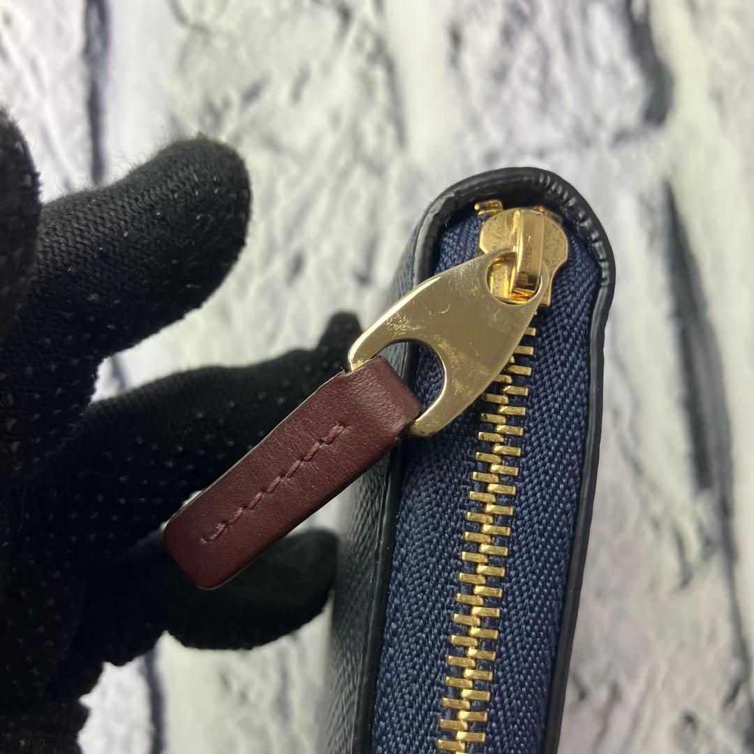 極美品✨スマイソン ラウンドファスナー パナマ サフィアーノレザー ケース