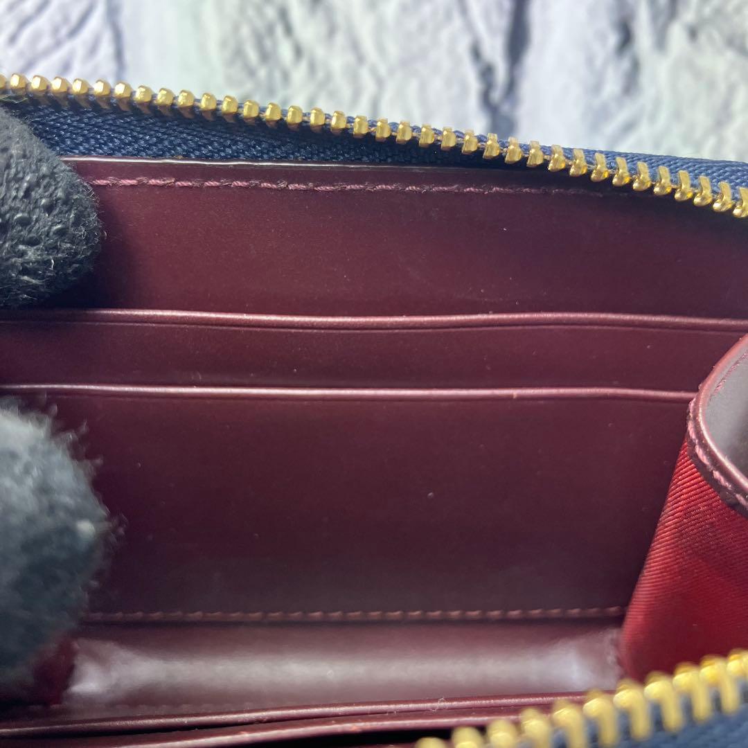 極美品✨スマイソン ラウンドファスナー パナマ サフィアーノレザー ケース