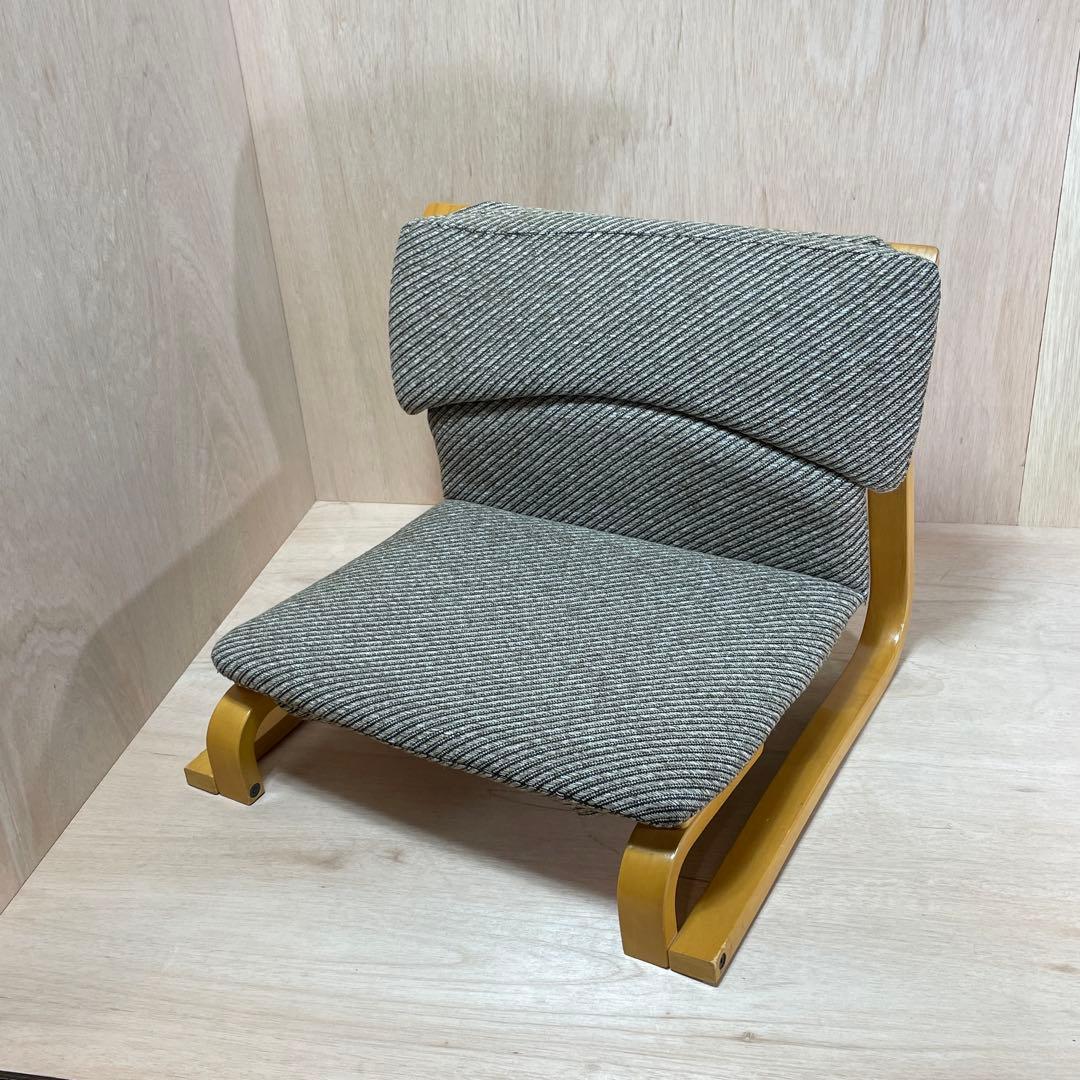 徳島県立工業技術センター　新日本木工　曲木　低座椅子　胡坐楽座椅子　腰痛防止