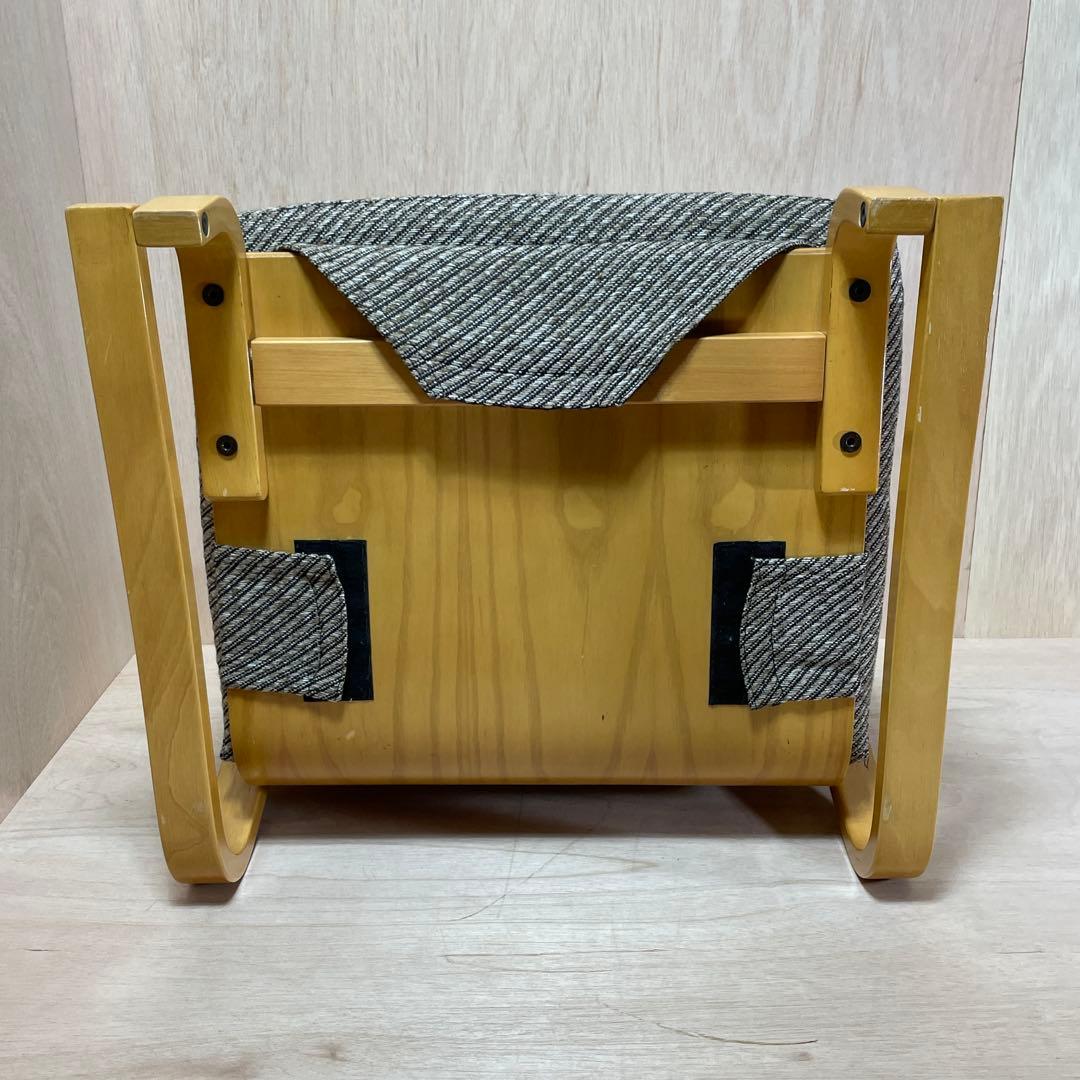 徳島県立工業技術センター　新日本木工　曲木　低座椅子　胡坐楽座椅子　腰痛防止