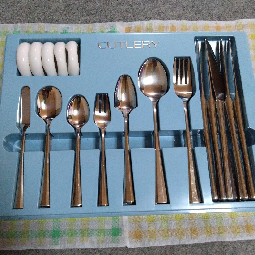 【LUCKY WOOD】カトラリーセット 43ピース