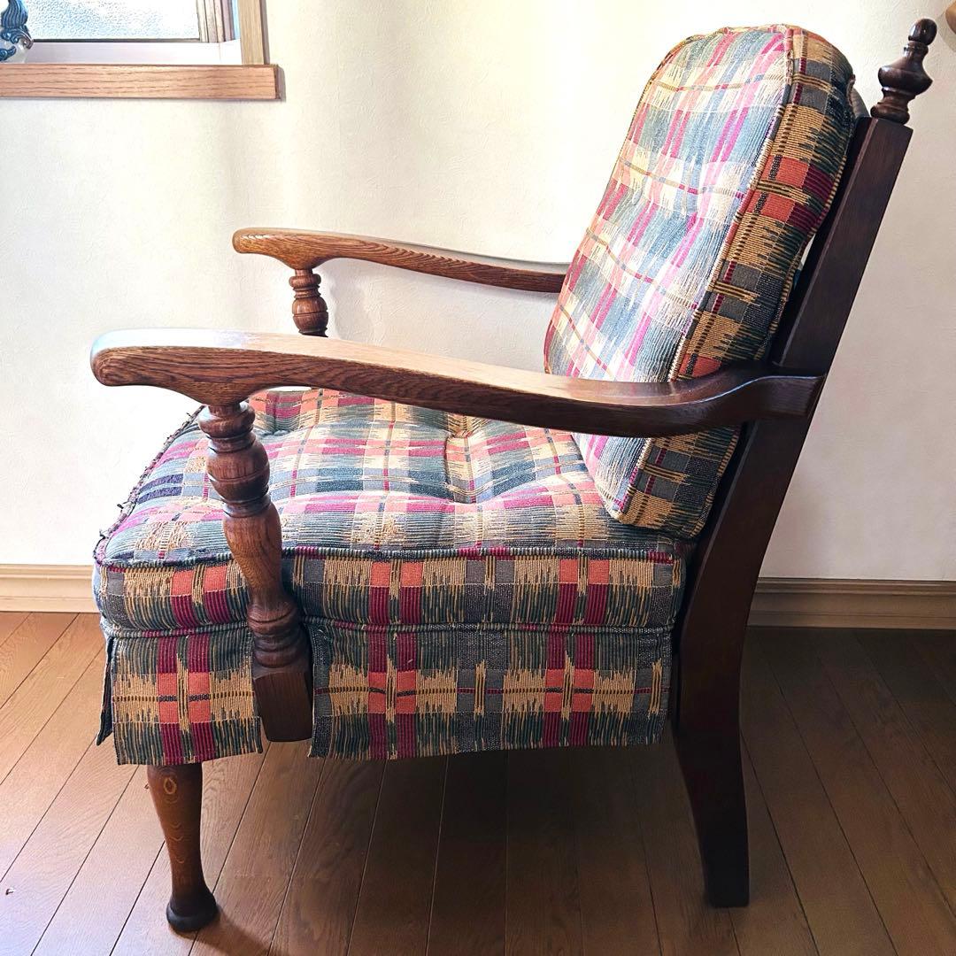 飛騨産業 キツツキ 穂高 オーク材 アーム 1Pソファ ラウンジチェア 1