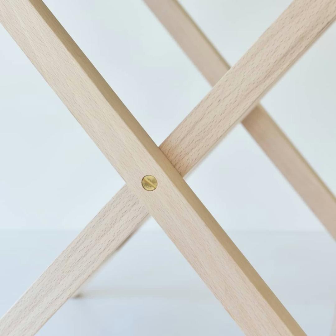 国産帆布の折りたたみイス チャコールブラウン