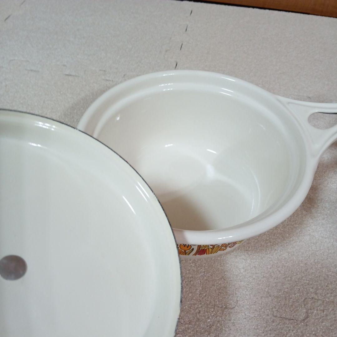 昭和レトロポップエジリーイズミ北欧風お鍋セットお花柄当時物