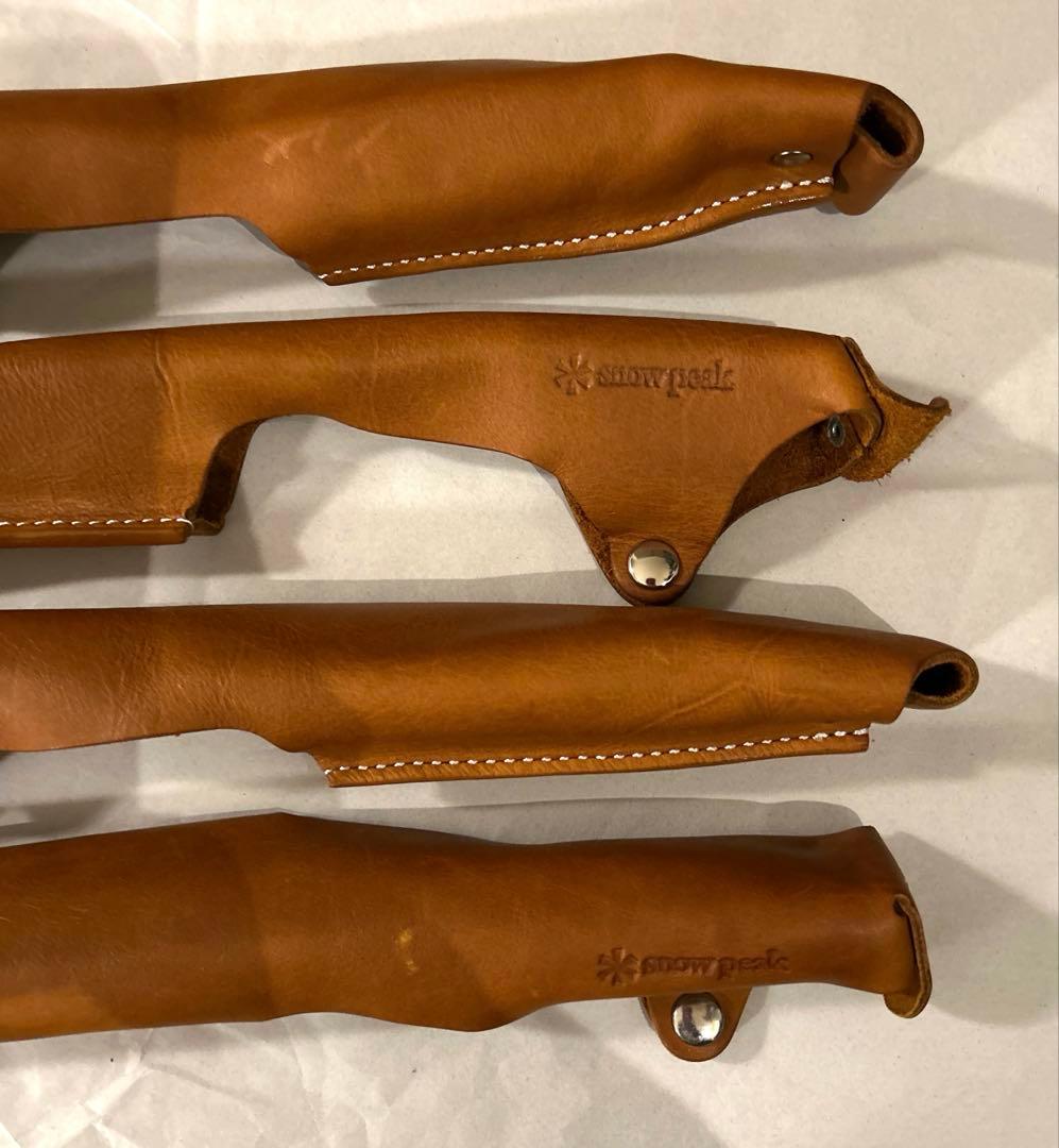 非売品　スノーピーク ローチェア30 専用肘掛け カバーレザー　2脚分