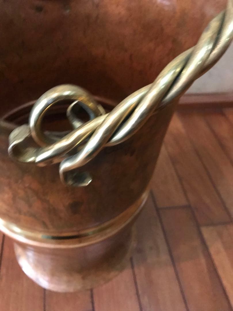 新品未使用　Demainドマン 真鍮製 ブロンズ インテリア 傘立て 花入れ