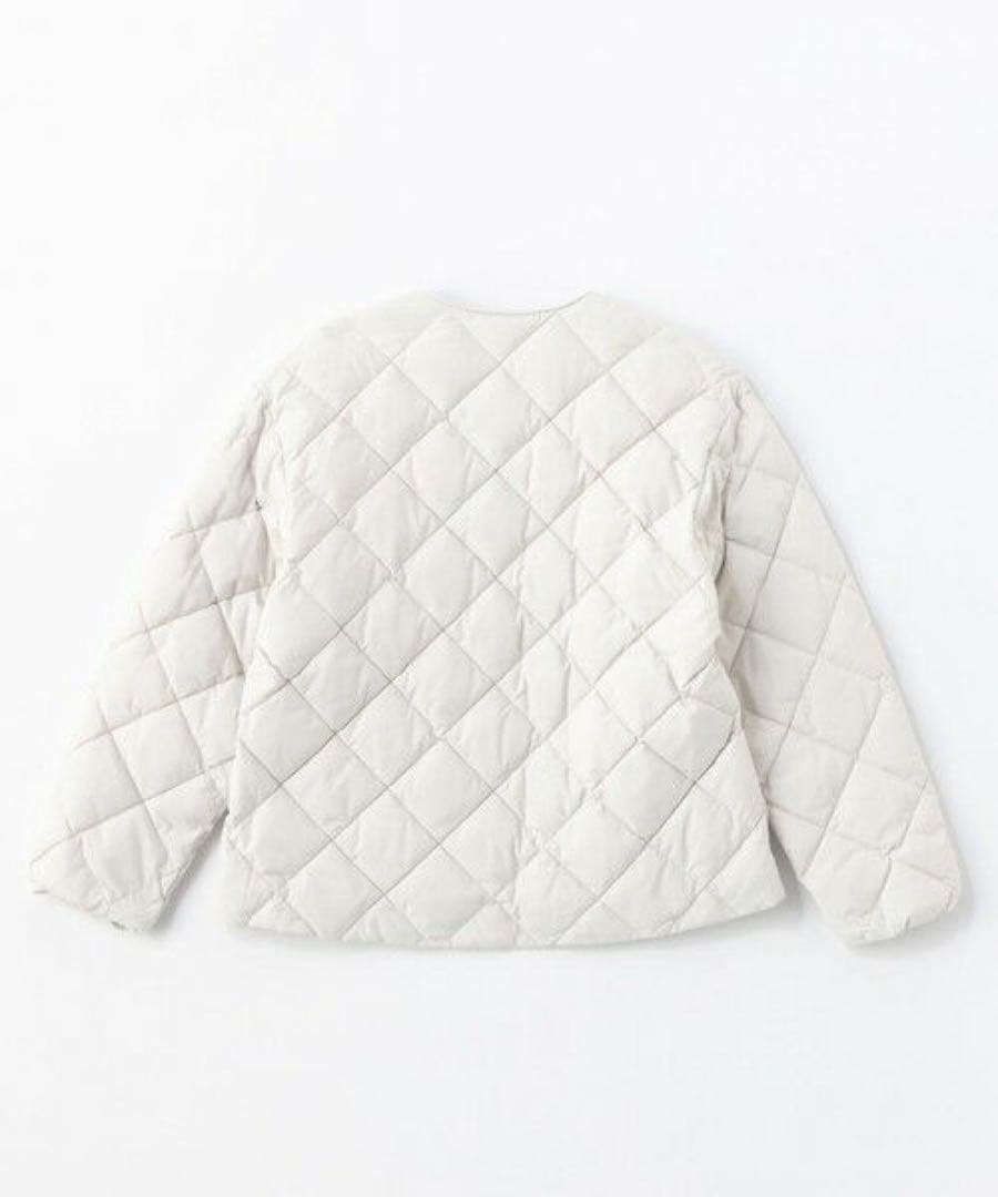 UNFILO×TAION キルティング ショート丈ブルゾン アイボリー Sサイズ