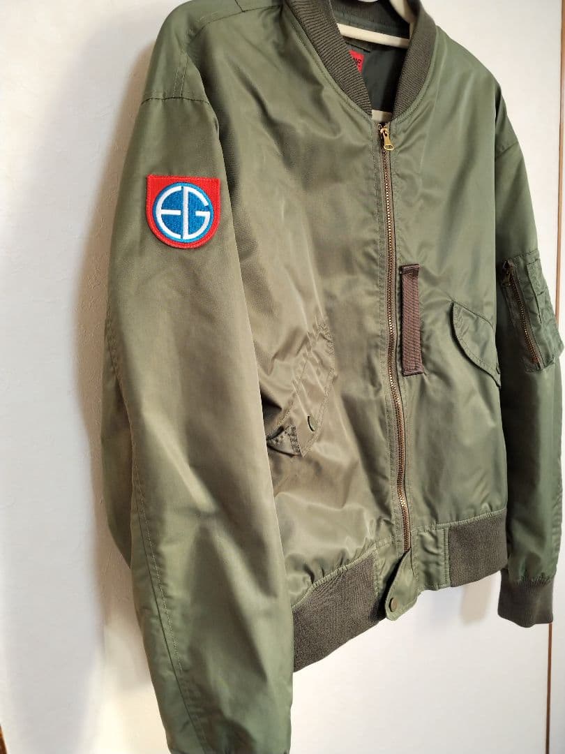 YAMANE MA-1 フライトジャケット オリーブグリーン