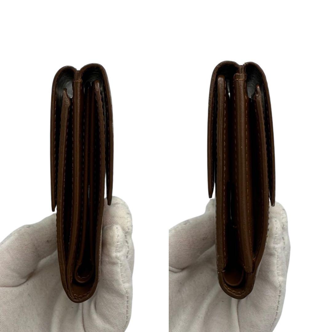 【極美品】ルイヴィトン Wホック 三つ折り財布 ヴェルニ ブロンズ ヴェルニ