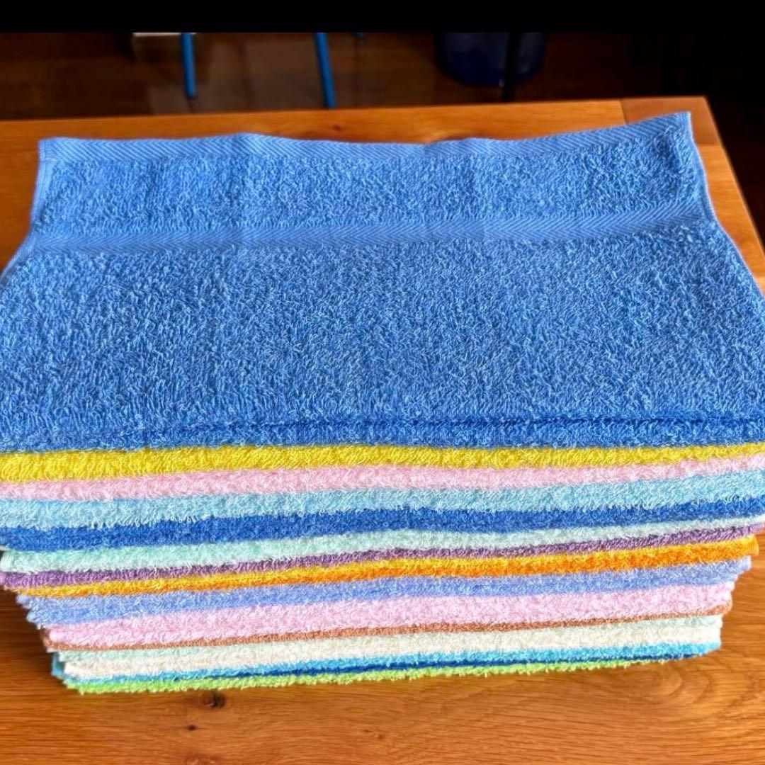 ゆあこは！泉州タオル！少々難ありカラータオル100枚