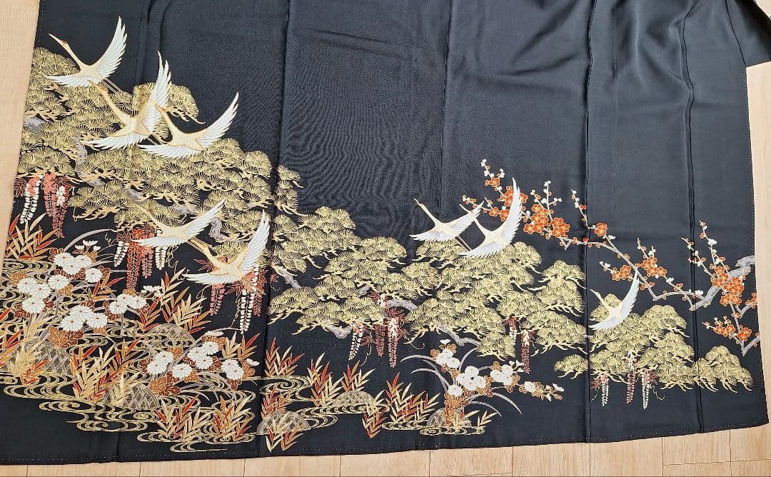 着物リメイクワンピース3643