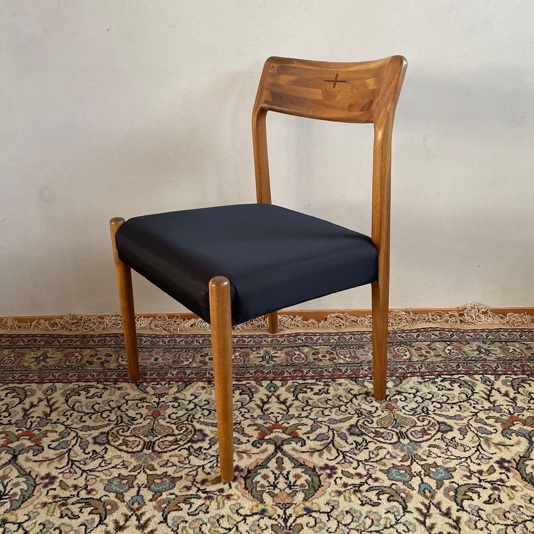 ④EDDA エッダ　ダイニングチェア　朝日木材加工　無垢材　1脚