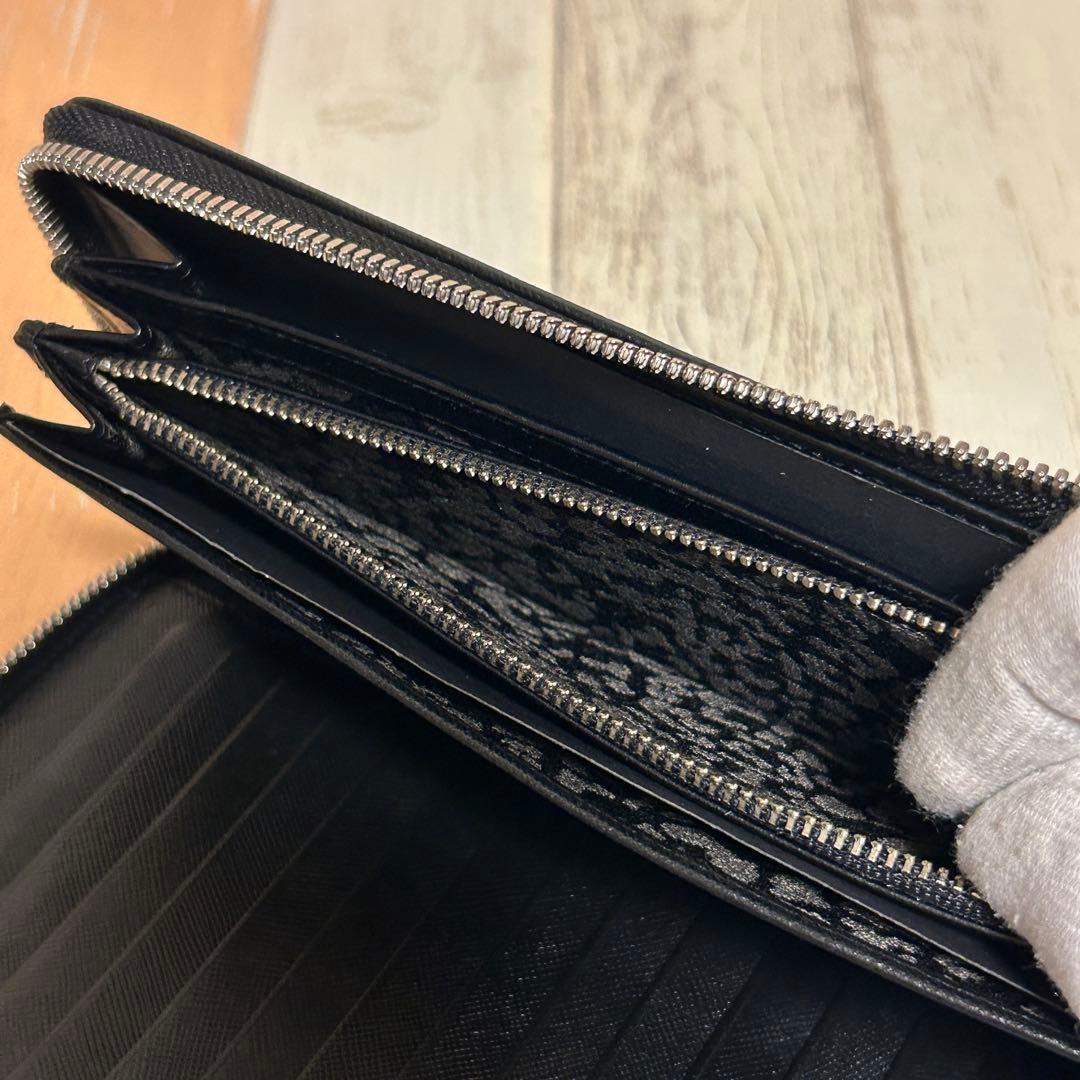 【Roen】ロエン　大容量長財布　レザー　ブラック　クラッチバッグ