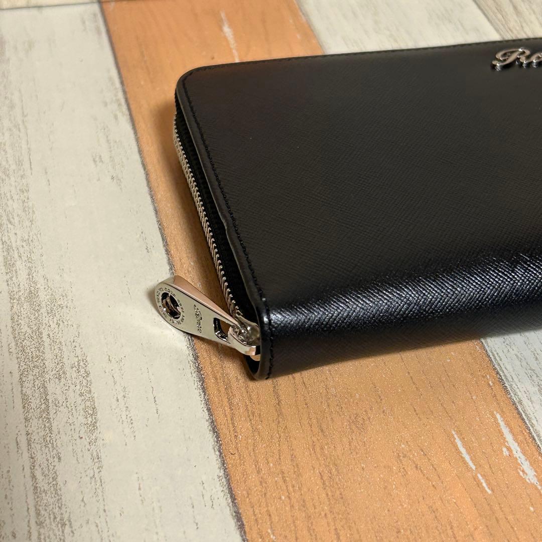 【Roen】ロエン　大容量長財布　レザー　ブラック　クラッチバッグ