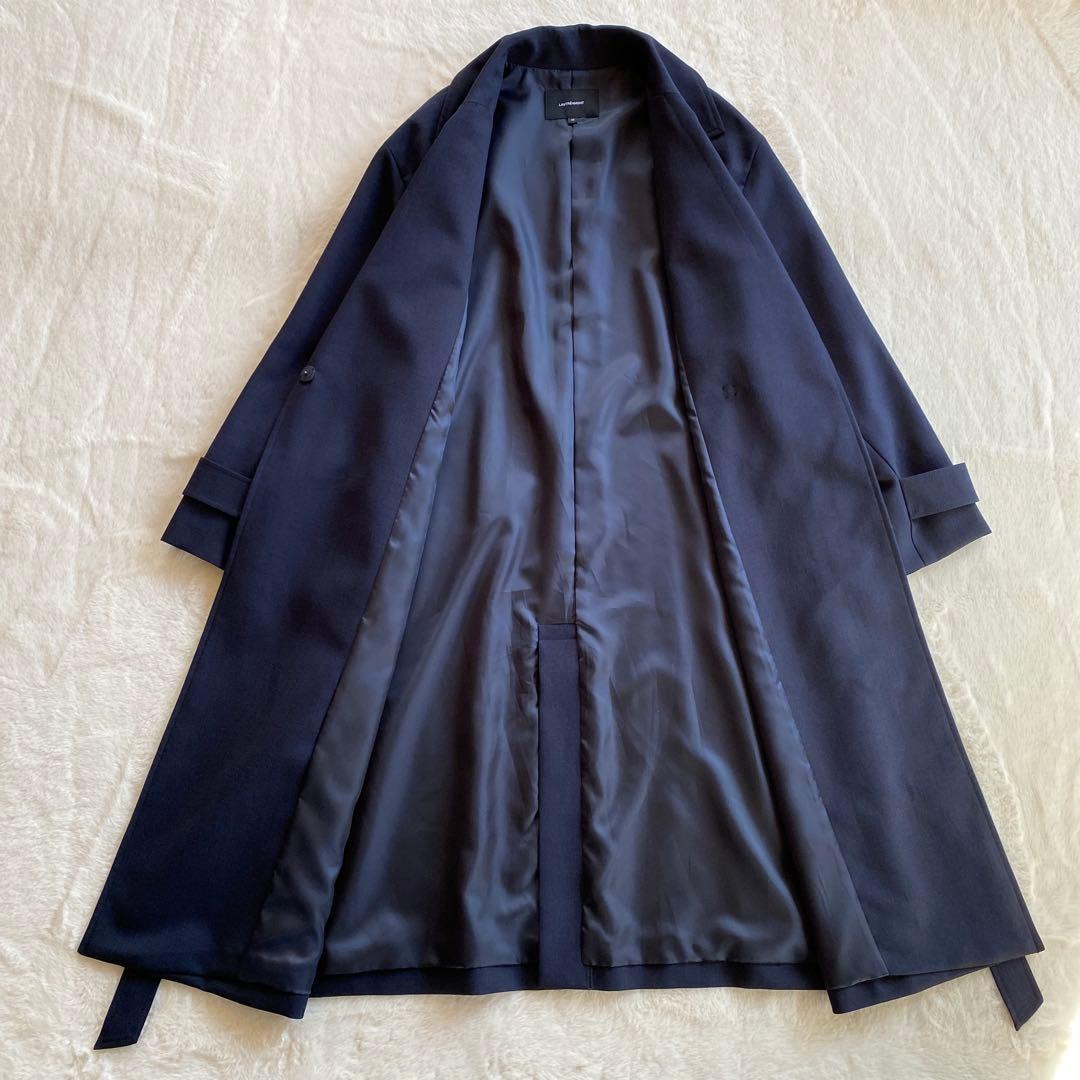 【美品】 2025SS ロートレアモン　防シワUVトレンチコート　ネイビー