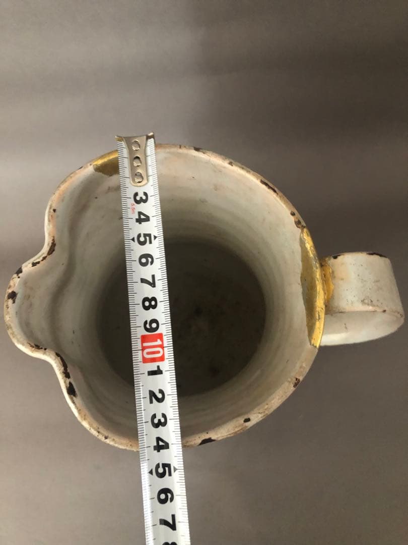 スペイン骨董　マニセス焼　水差し　アンティーク