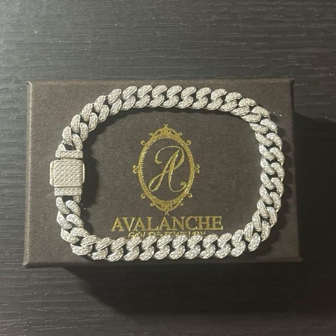 そ*ん様 アヴァランチマイアミチェーンブレスレット　19cm幅7mm シルバー9