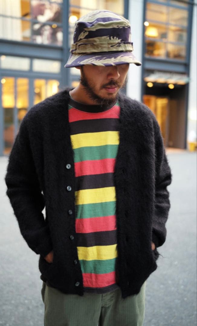 い*。様 ¥77000 希少カラー　リアルマッコイズ　モヘアカーディガン　BLK