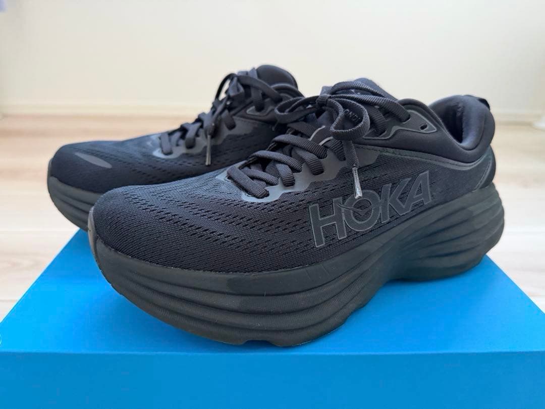 HOKA BONDI8 ブラック　24cm ホカ