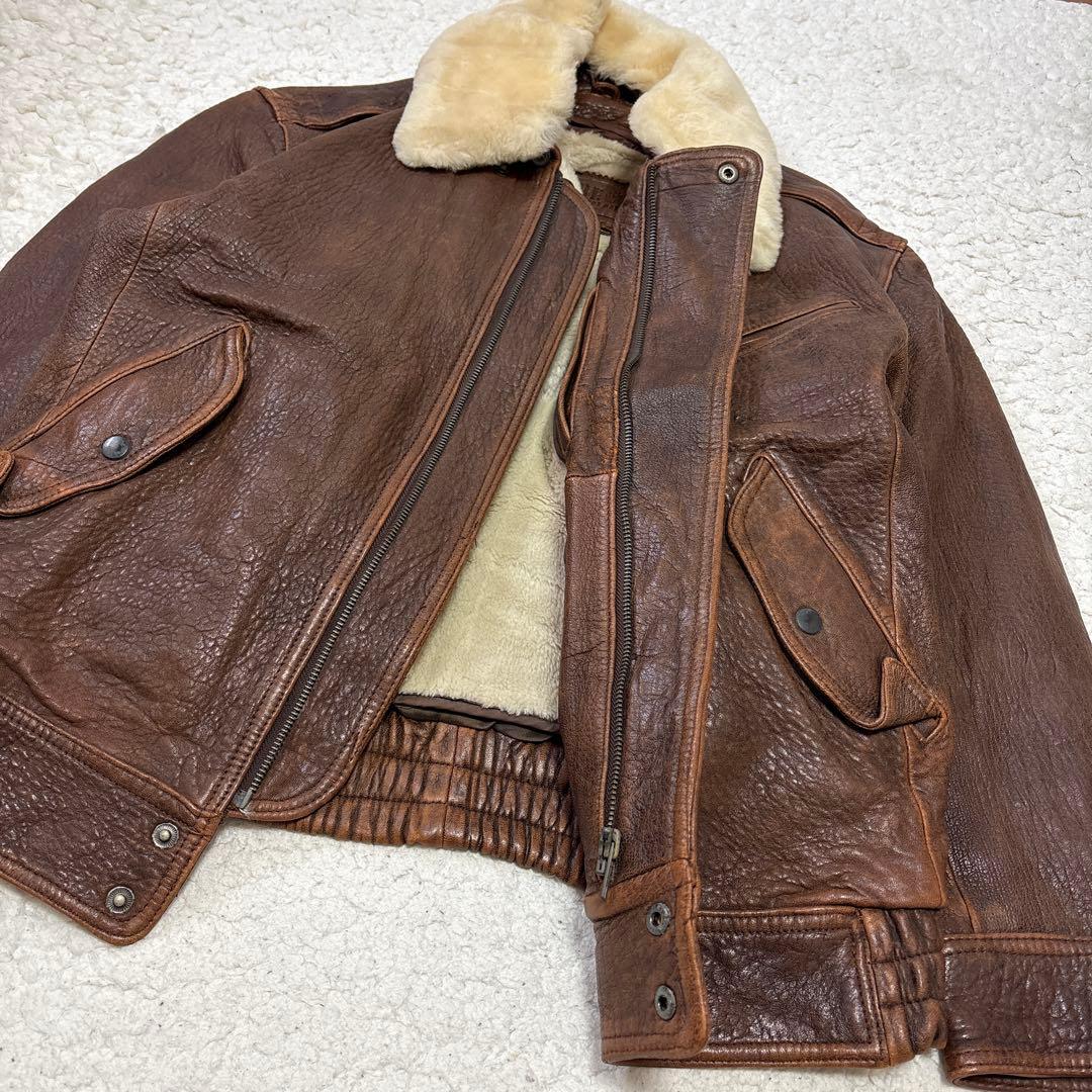 BEIN FOR MARKET フライトジャケット 羊革 襟ムートン 韓国製 L