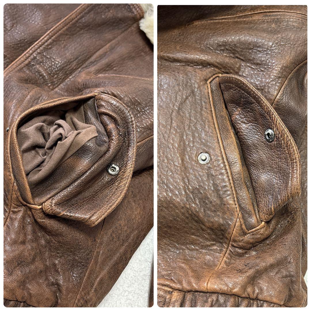 BEIN FOR MARKET フライトジャケット 羊革 襟ムートン 韓国製 L