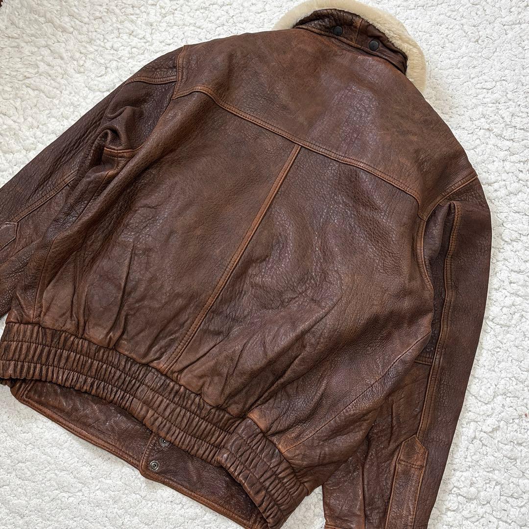 BEIN FOR MARKET フライトジャケット 羊革 襟ムートン 韓国製 L