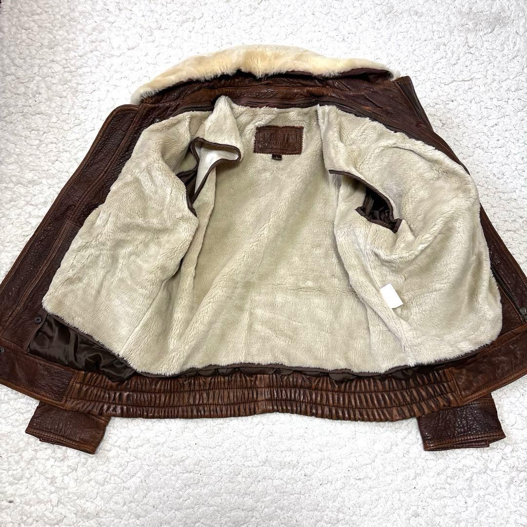BEIN FOR MARKET フライトジャケット 羊革 襟ムートン 韓国製 L