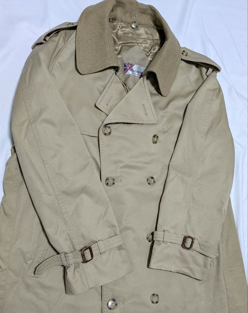 80s　マッキントッシュ トレンチコート マキシ丈　ライナー　ベージュ　入手困難