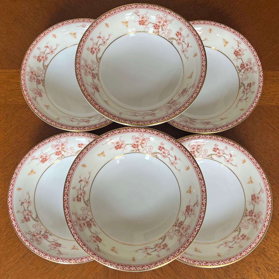 【レア美品】英国製　ウェッジウッド★MALABER★フルーツソーサー6枚