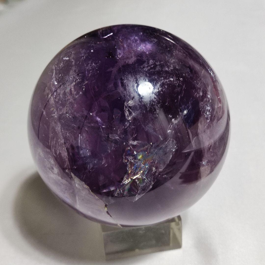 パワーストーン　天然石　アメジスト　丸玉　直約9cm　1,228g　130