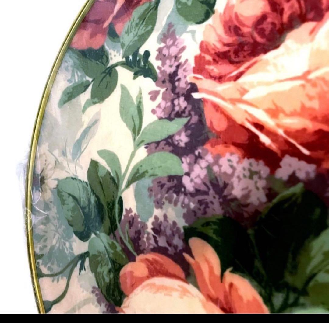 レトロ◆KESWICK TRAYS◆グラスファイバー◆薔薇◆特大トレイ◆イギリス