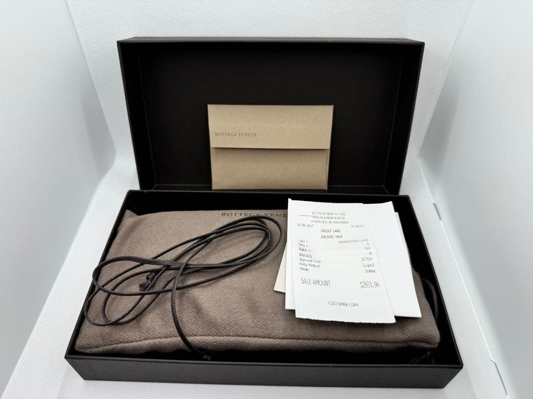 1点物BOTTEGA VENETA クロコダイル長財布 グレー ボッテガ