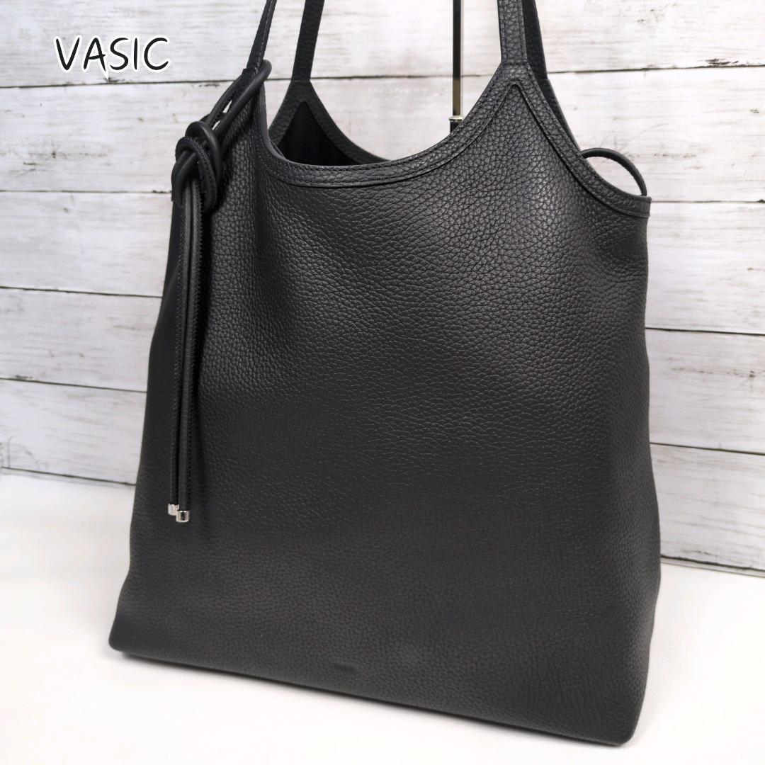 現行 美品 VASIC LOOP ループ ワンハンドル トートバッグ ブラック