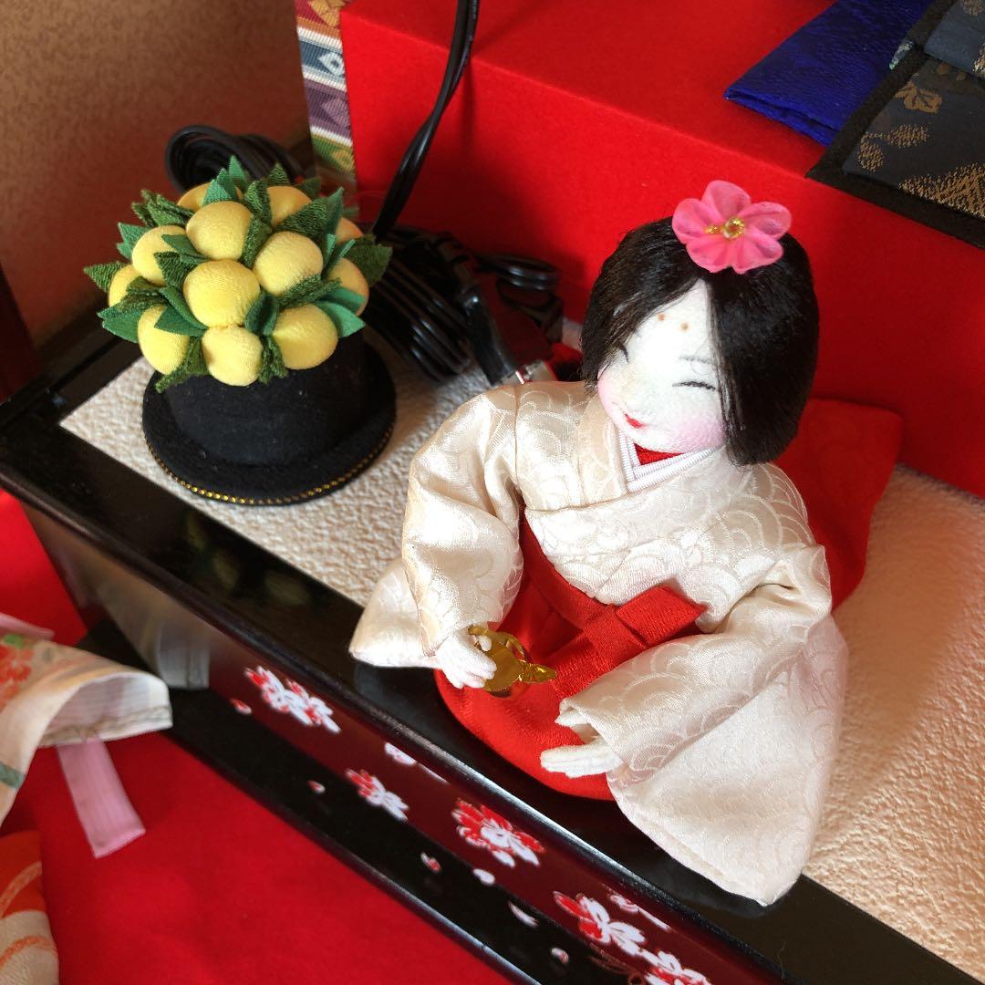 手作り　お雛様　五人飾り