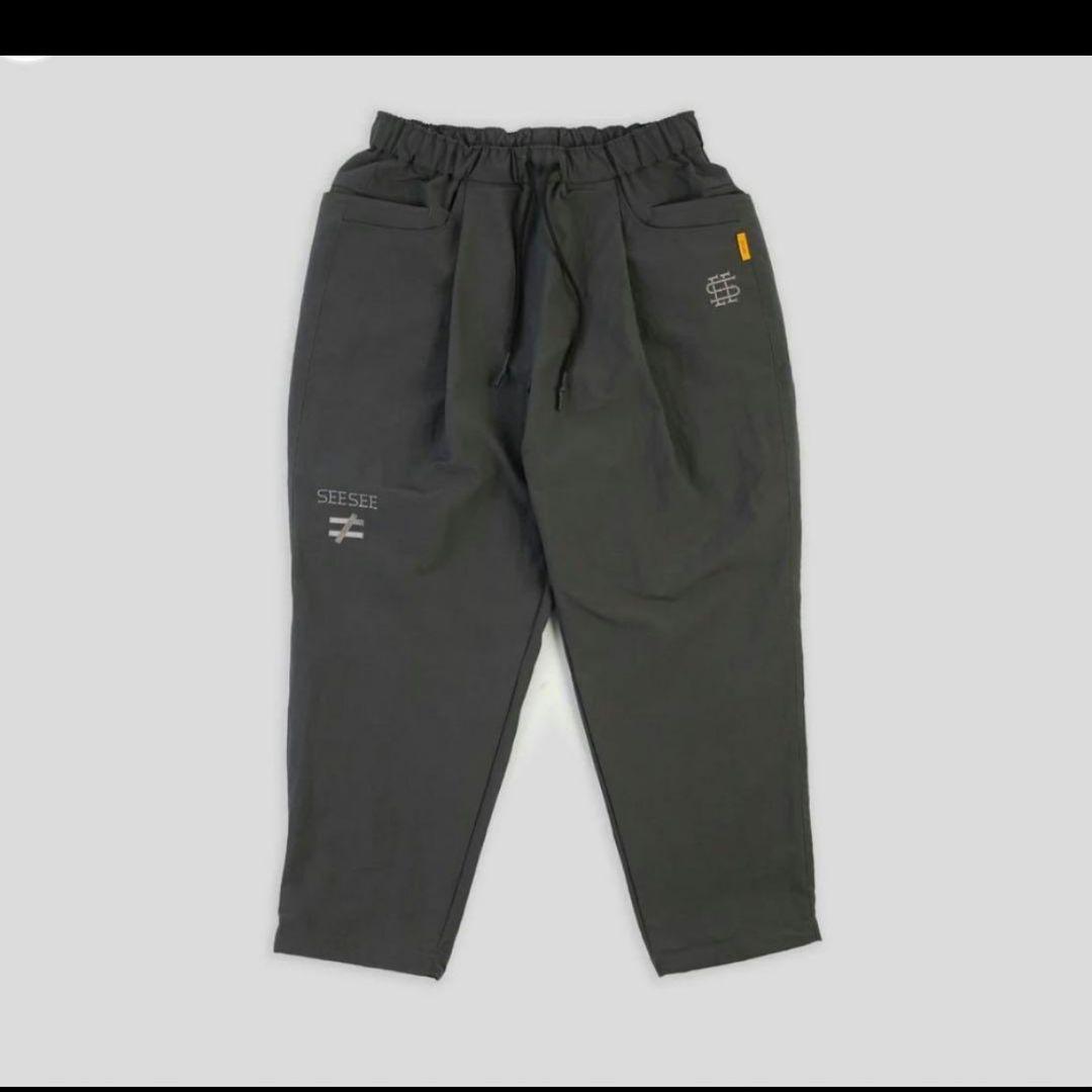 パンツ SEESEE WIDE TAPERED EASY PANTS CHARCOAL