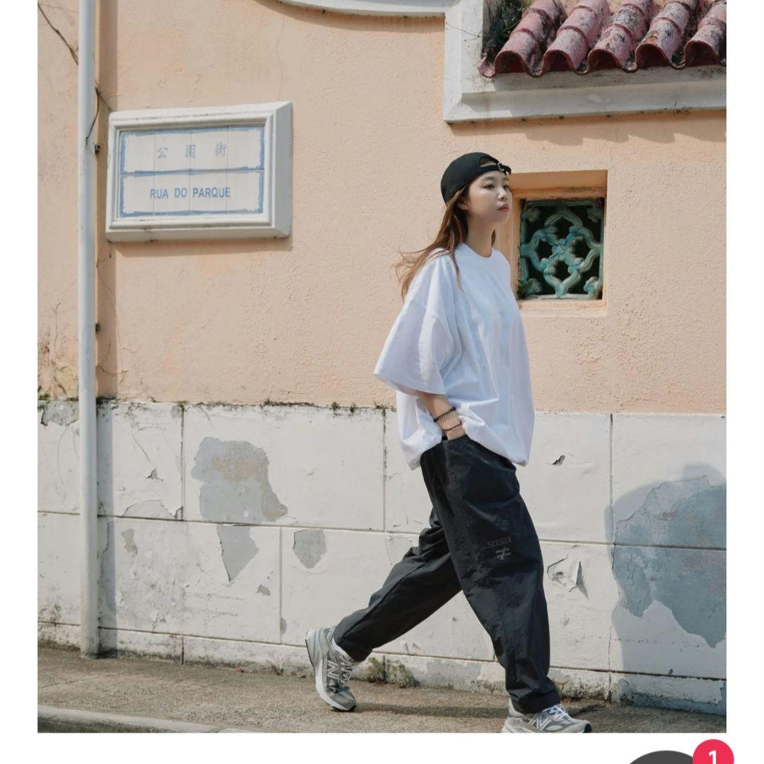 パンツ SEESEE WIDE TAPERED EASY PANTS CHARCOAL