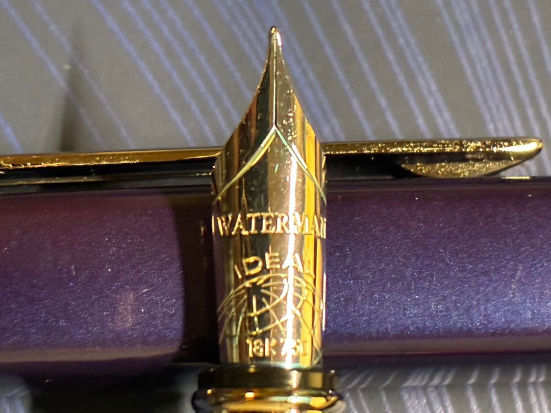 ウォーターマン　エクセプション・スリム・ブルー　字幅F万年筆