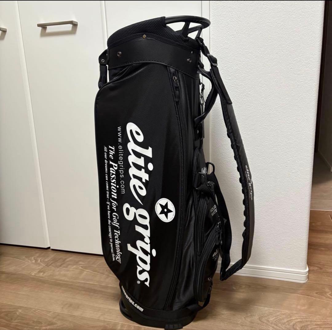 新品未使用品 elite grips ゴルフ 限定 スタンド式キャディバッグ 黒