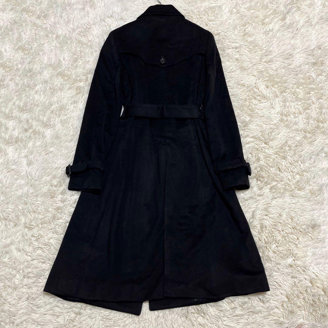 美品✨ ANAYI チェスターコート カシミア100% ダブル ベルト ブラック