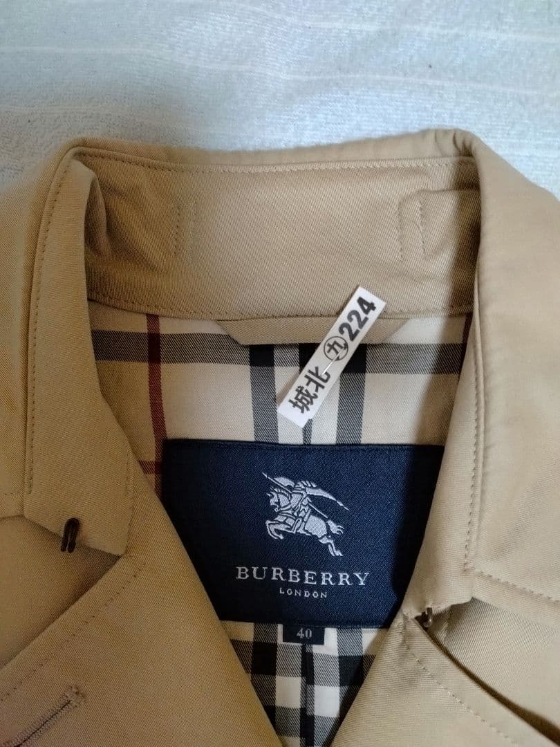BURBERRY ベージュ ダブルブレスト トレンチコート 40