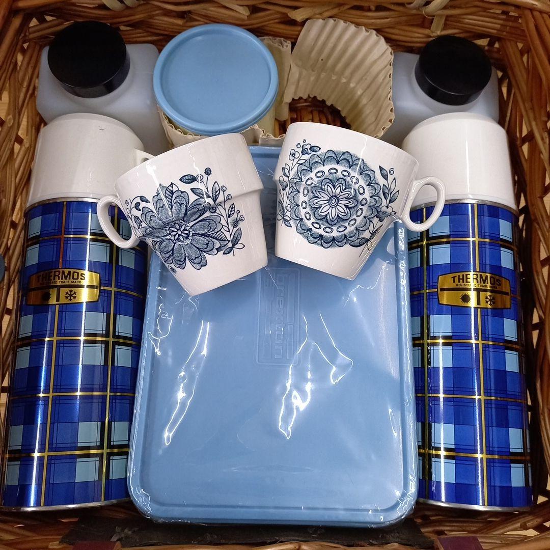 BREXTON　ブレクストン　ヴィンテージ　ピクニックバスケット　2人