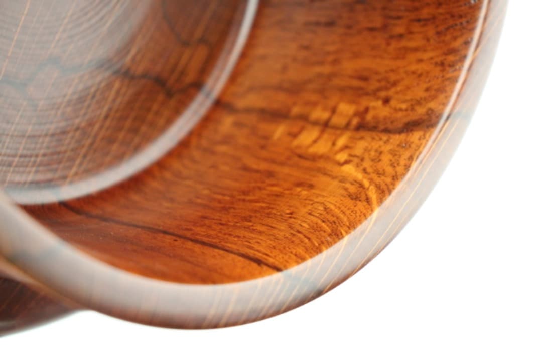 木地師　工房千樹　佐竹康宏作　ロクロ挽き　木製　台付２３cm皿