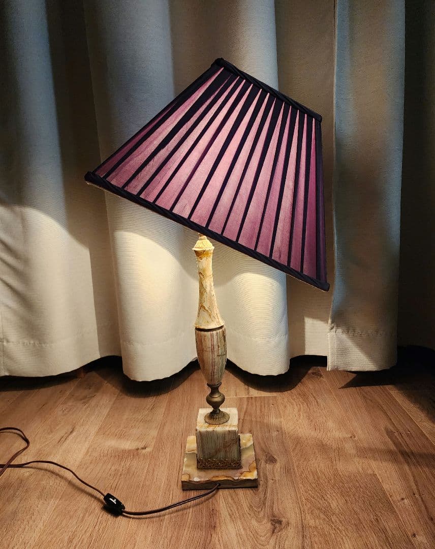 希少 大理石 フロアスタンド 照明 ライト