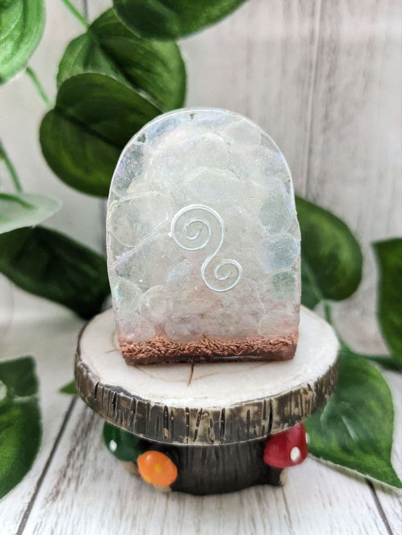 【ローザ】レッドクラック水晶のたこちゃん形オルゴナイト☆他５点