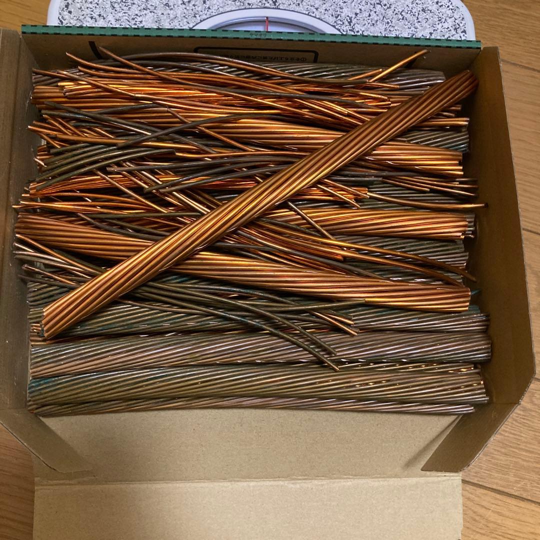 ピカ銅　銅線　並銅　約8kg