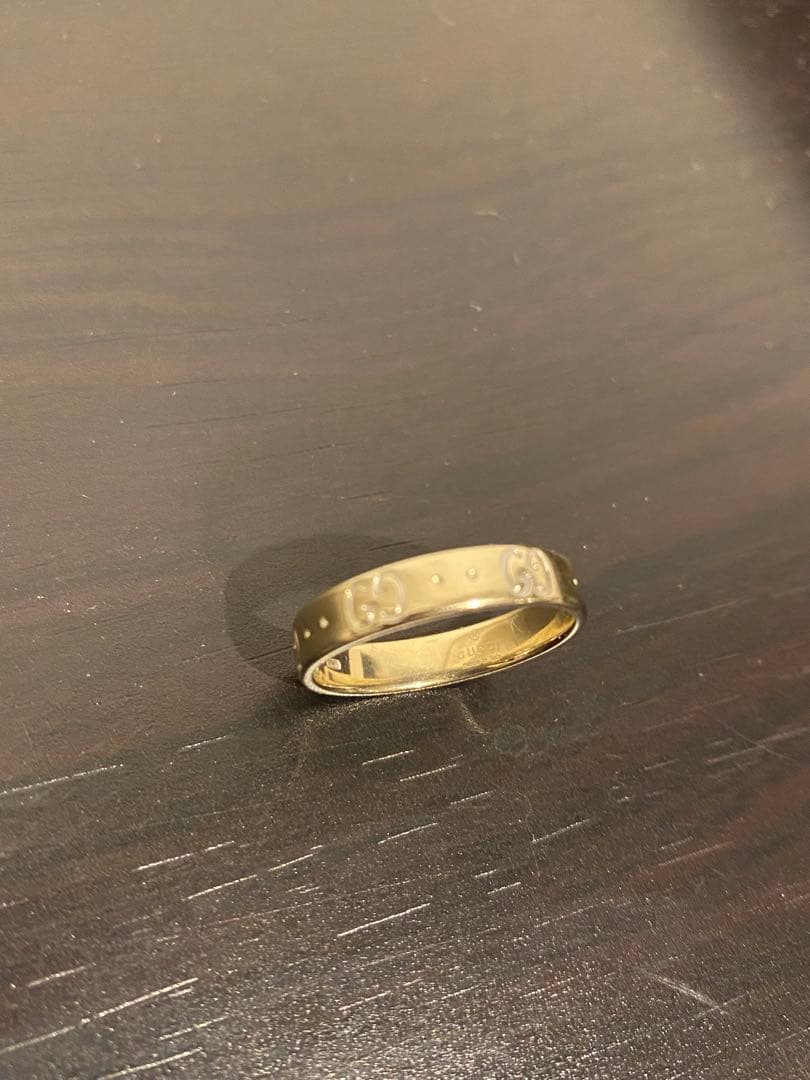 GUCCI ロゴ入りリング サイズ14