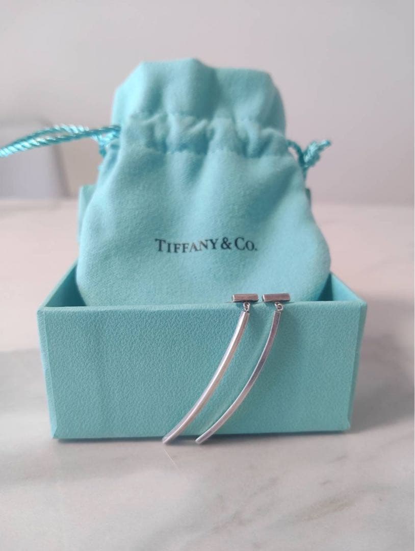 ティファニー Tバー ピアス シルバー 925