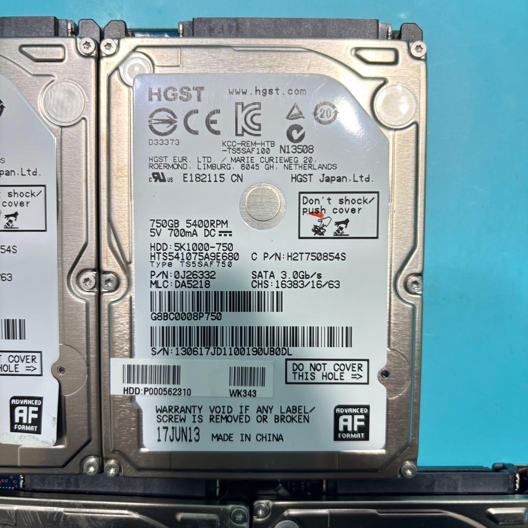 【750GB HDD‼】★動作良好★2.5インチ★内臓HDD★