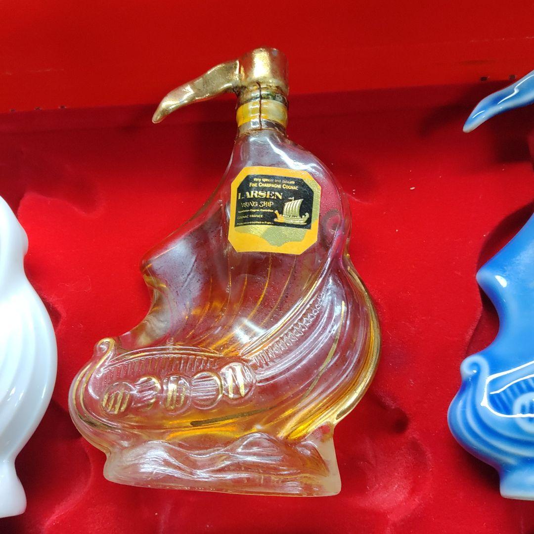 【訳あり】ラーセン バイキングシップ 3本セット 陶器ボトル